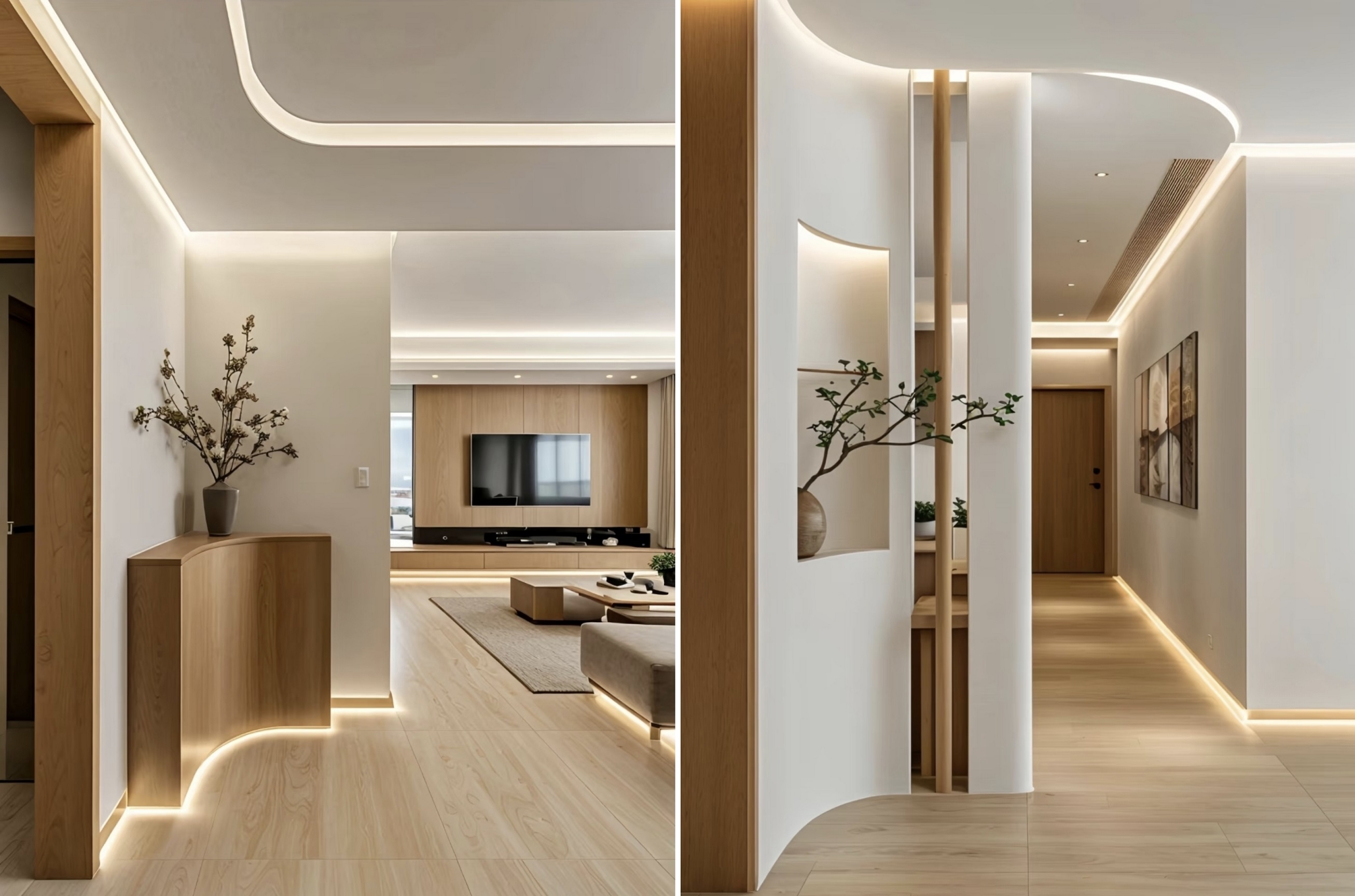 The Minimalist Entryway's Sense of Sophistication